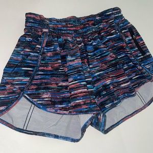Lululemon Track That Blue/Red Printed Short